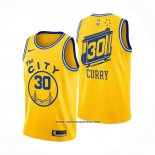 Camiseta Golden State Warriors Stephen Curry #30 Hardwood Classics Amarillo