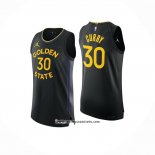 Camiseta Golden State Warriors Stephen Curry #30 Statement 2024-25 Negro