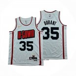 Camiseta Houston Rockets Kevin Durant NO 35 Ciudad 2024-25 Blanco