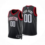 Camiseta Houston Rockets Personalizada Statement 2024-25 Negro
