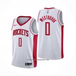 Camiseta Houston Rockets Russell Westbrook #0 Association Blanco