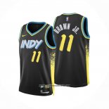 Camiseta Indiana Pacers Bruce Brown JR. #11 Ciudad 2023-24 Negro