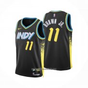 Camiseta Indiana Pacers Bruce Brown JR. #11 Ciudad 2023-24 Negro