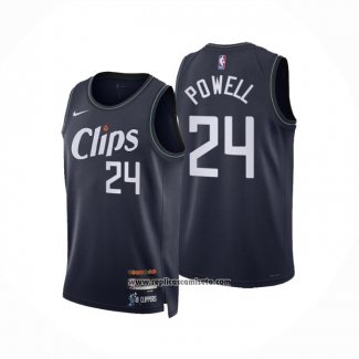 Camiseta Los Angeles Clippers Norman Powell #24 Ciudad 2023-24 Azul