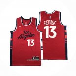 Camiseta Los Angeles Clippers Paul George #13 Statement 2024-25 Rojo