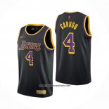 Camiseta Los Angeles Lakers Alex Caruso #4 Earned 2020-21 Negro