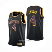 Camiseta Los Angeles Lakers Alex Caruso #4 Earned 2020-21 Negro