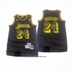 Camiseta Los Angeles Lakers Kobe Bryant #24 Hardwood Classics Negro