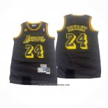 Camiseta Los Angeles Lakers Kobe Bryant #24 Hardwood Classics Negro