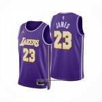 Camiseta Los Angeles Lakers Lebron James NO 23 Statement 2025-26 Violeta