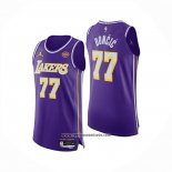 Camiseta Los Angeles Lakers Luka Doncic NO 77 Statement Authentic 2025-26 Violeta