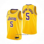 Camiseta Los Angeles Lakers Talen Horton-Tucker #5 Icon 2020-21 Amarillo