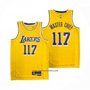 Camiseta Los Angeles Lakers x X-BOX Master Chief #117 Amarillo