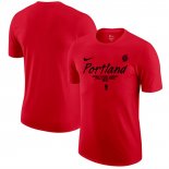 Camiseta Manga Corta Portland Trail Blazers Rojo