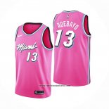 Camiseta Miami Heat Bam Adebayo #13 Earned 2018-19 Rosa