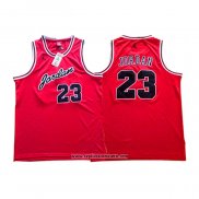 Camiseta Michael Jordan #23 Rojo Negro