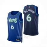Camiseta Minnesota Timberwolves Jordan McLaughlin #6 Ciudad 2021-22 Azul