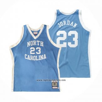 Camiseta NCAA North Carolina Tar Heels Michael Jordan #23 Mitchell & Ness 1983-84 Azul