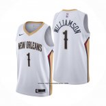 Camiseta New Orleans Pelicans Zion Williamson #1 Association 2020-21 Blanco