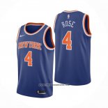 Camiseta New York Knicks Derrick Rose #4 Icon 2020-21 Azul