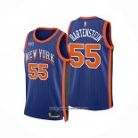 Camiseta New York Knicks Isaiah Hartenstein #55 Ciudad 2023-24 Azul