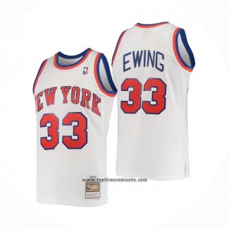 Camiseta New York Knicks Patrick Ewing #33 Mitchell & Ness 1985-86 Blanco