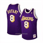 Camiseta Nino Los Angeles Lakers Kobe Bryant NO 8 Mitchell & Ness 1996-97 Violeta