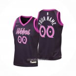 Camiseta Nino Minnesota Timberwolves Personalizada Ciudad 2025-26 Negro