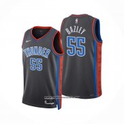 Camiseta Oklahoma City Thunder Darius Bazley #55 Ciudad 2022-23 Gris