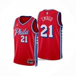 Camiseta Philadelphia 76ers Joel Embiid NO 21 Statement 2024-25 Rojo