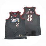 Camiseta Philadelphia 76ers Paul George NO 8 Classic 2025-26 Negro
