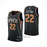 Camiseta Phoenix Suns Deandre Ayton #22 Statement 2021 Negro