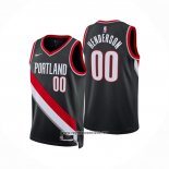 Camiseta Portland Trail Blazers Scoot Henderson #00 Icon 2023 Negro