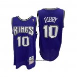 Camiseta Sacramento Kings Mike Bibby #10 Mitchell & Ness 2001-02 Violeta