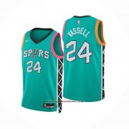 Camiseta San Antonio Spurs Devin Vassell #24 Ciudad 2022-23 Verde