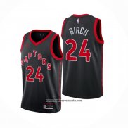 Camiseta Toronto Raptors Khem Birch #24 Statement 2020-21 Negro