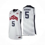 Camiseta USA 2012 Kevin Durant #5 Blanco