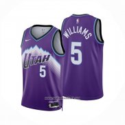 Camiseta Utah Jazz Cody Williams NO 5 Icon 2025-26 Violeta
