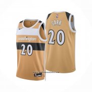 Camiseta Washington Wizards Alexandre Sarr NO 20 Ciudad 2025-26 Amarillo