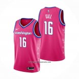 Camiseta Washington Wizards Anthony Gill #16 Ciudad 2022-23 Rosa