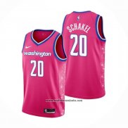 Camiseta Washington Wizards Jordan Schakel #20 Ciudad 2022-23 Rosa