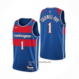 Camiseta Washington Wizards Kentavious Caldwell-Pope #1 Ciudad 2021-22 Azul