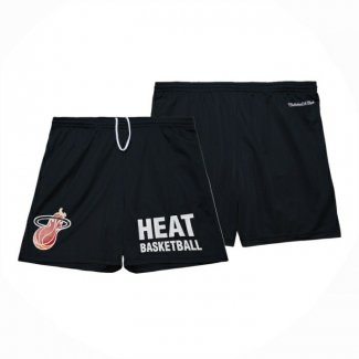 Pantalone Miami Heat Mitchell & Ness Hardwood Classics Negro