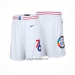 Pantalone Philadelphia 76ers Ciudad 2024-25 Blanco