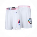 Pantalone Philadelphia 76ers Ciudad 2024-25 Blanco
