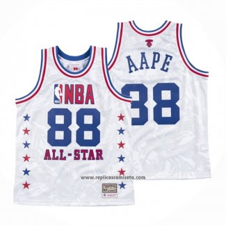 Camiseta All Star 1988 AAPE x Mitchell & Ness Blanco