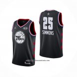 Camiseta All Star 2019 Philadelphia 76ers Ben Simmons #25 Negro