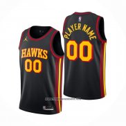 Camiseta Atlanta Hawks Personalizada Statement Negro