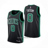 Camiseta Boston Celtics Jayson Tatum #0 Statement 2017-2018 Negro
