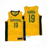 Camiseta Brasil Leandro Barbosa #19 2019 FIBA Baketball World Cup Amarillo